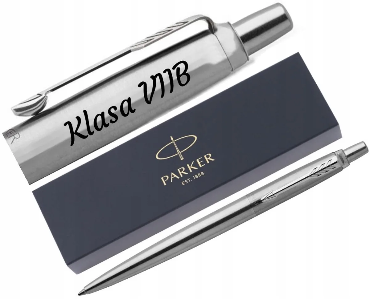 Jotter CT Gravure Pen - Zilveren Kantoor Pen, perfecte cadeau de Parker en Argent – photo produit