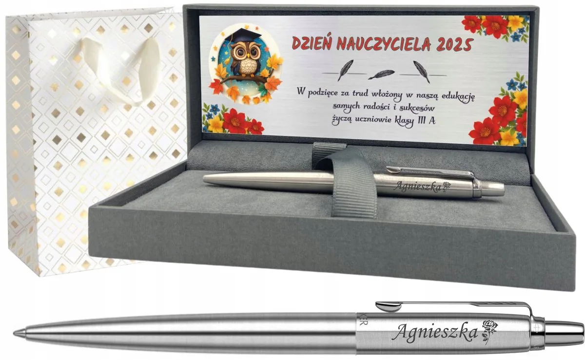 Jotter CT Pen met Gravure & Cadeaubox - Luxe Geschenk fra Parker i Sølv – produktbillede