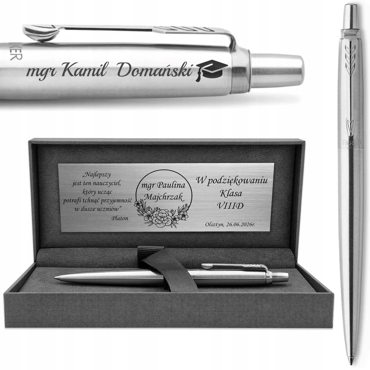 Jotter CT Pen met Gravure - Luxe Afstudeercadeau de Parker – photo produit