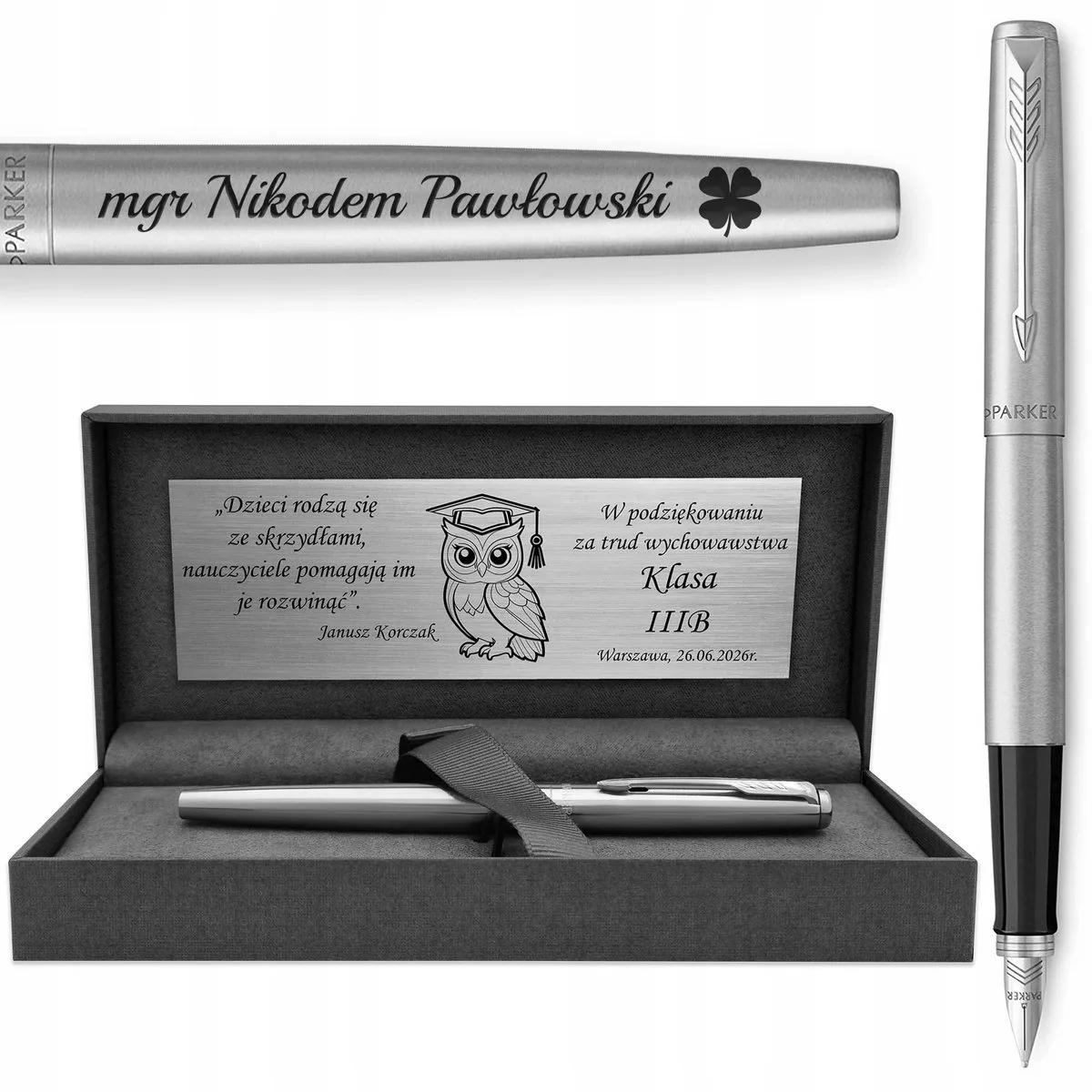 Jotter CT Vulpen met gratis gravure - luxe geschenk van Parker in Zilver – productfoto