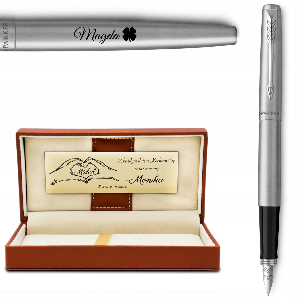 Jotter CT Vulpen met - Lederen Cadeauset de Parker en Multifunctionele – photo produit