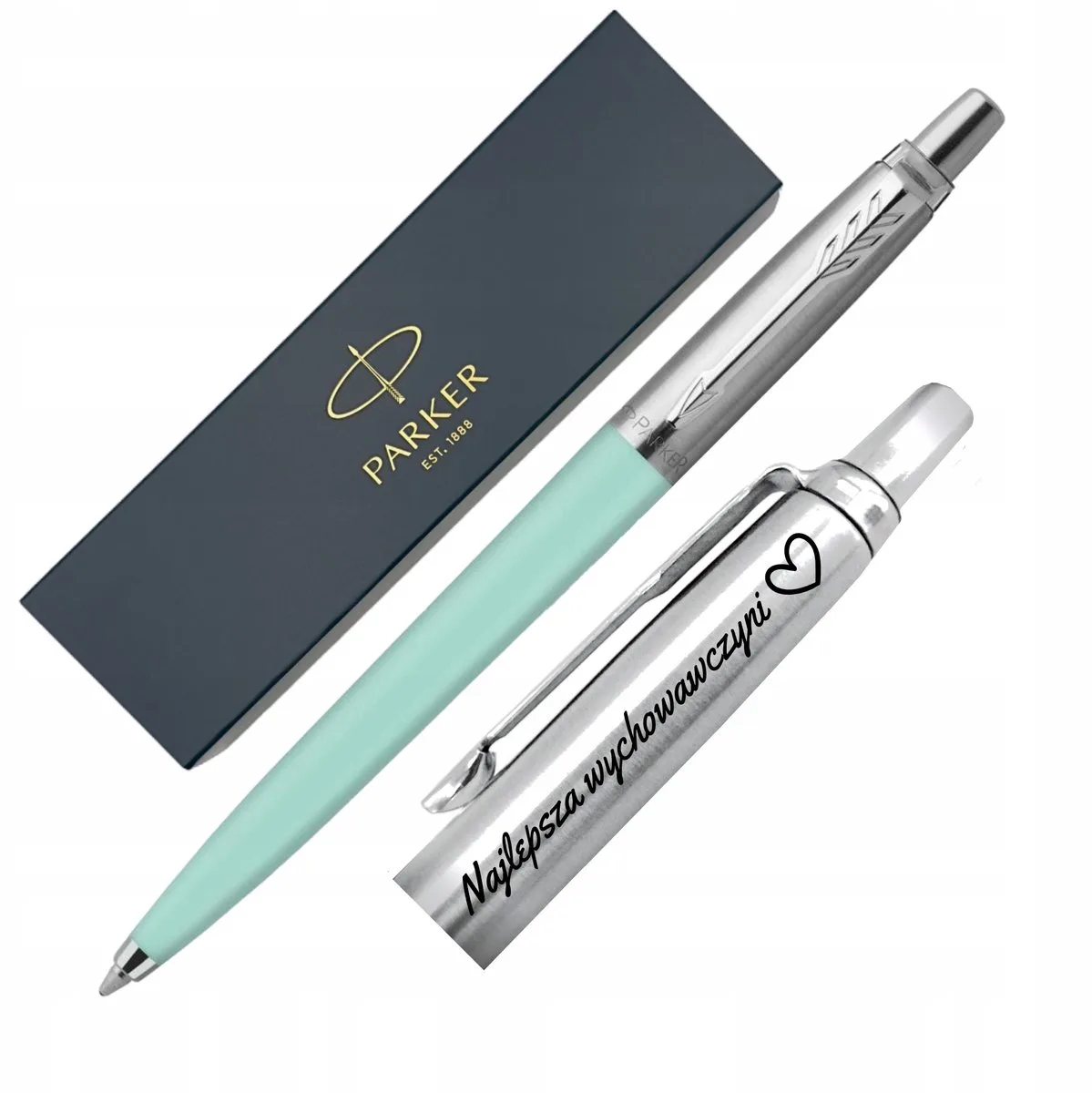 Jotter - Gepersonaliseerde pen | geschenk van Parker in Mint green – productfoto