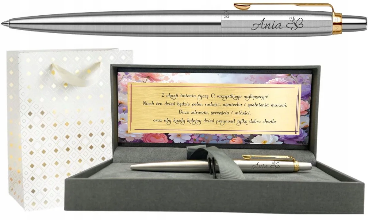 Jotter GT Verguld Pen met Gravure - Luxe Cadeau de Parker en Argent – photo produit