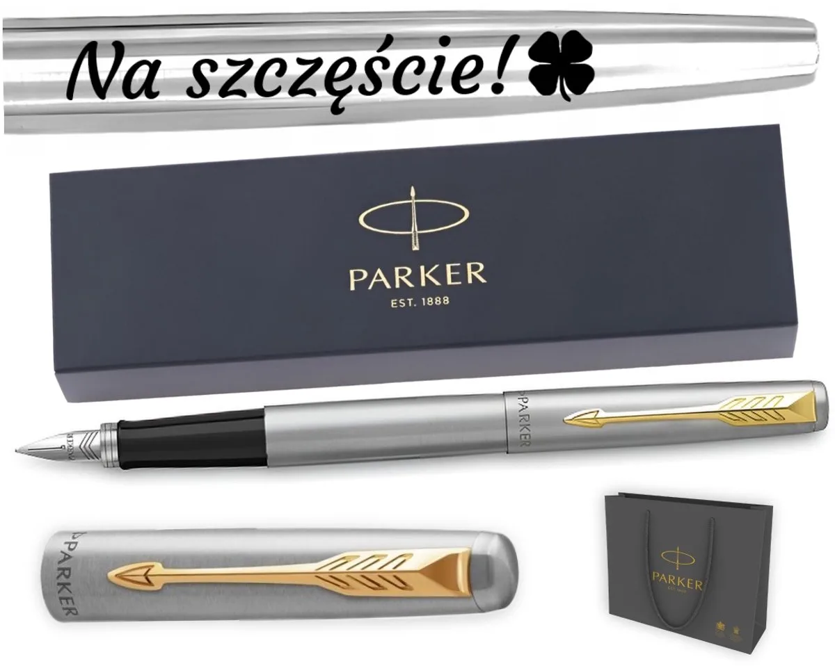 Jotter GT Vulpen met Gratis Gravure - Gouden Accent de Parker en Argent – photo produit