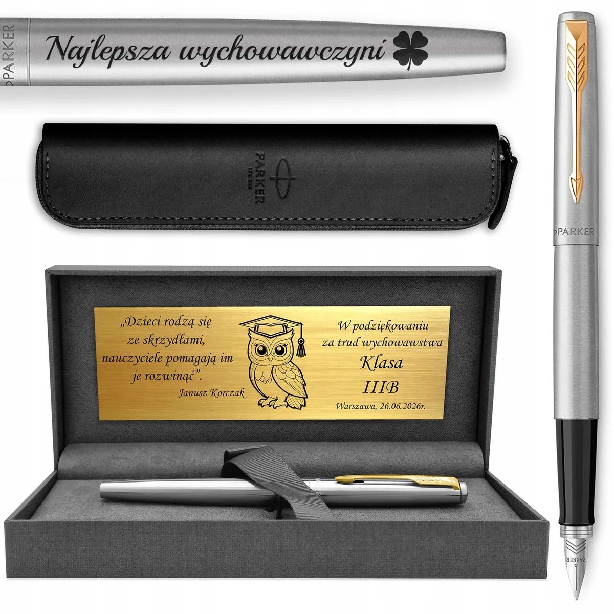 Jotter GT Vulpen met gravure + koffer - Exclusief prestigecadeau de Parker en Argent – photo produit