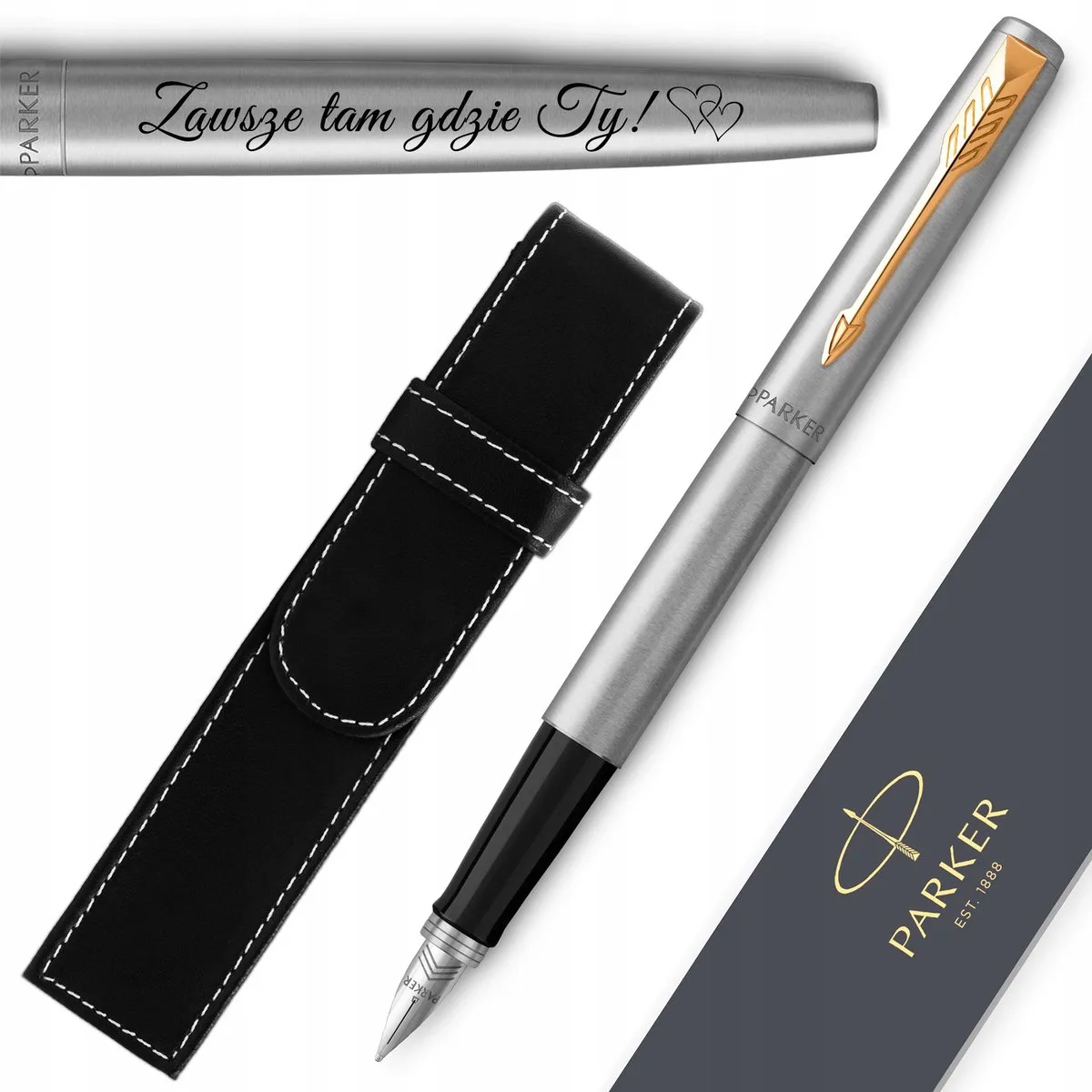 Jotter GT Vulpen met Gravure & Luxe Etui de Parker – photo produit