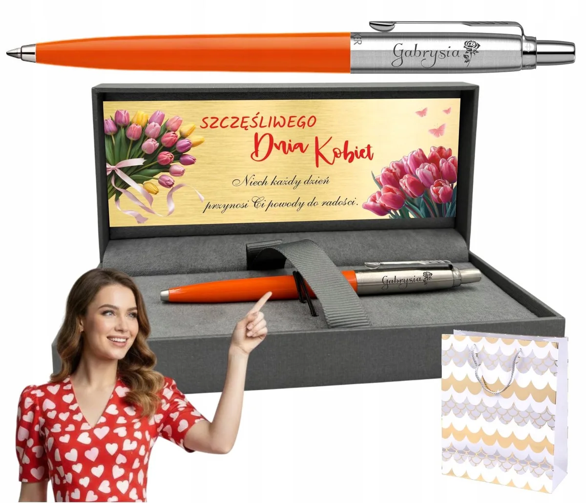Jotter Oranje Vulpen met Gravure - Uniek Cadeau fra Parker – produktbillede