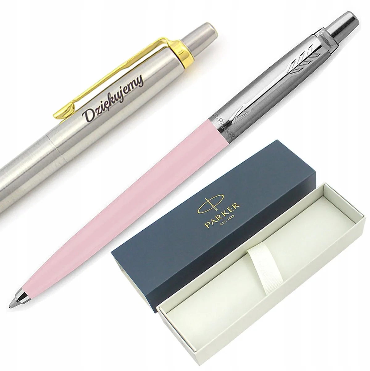 Jotter Pastel Pen + Etui + Gravure de Parker en Rose – photo produit