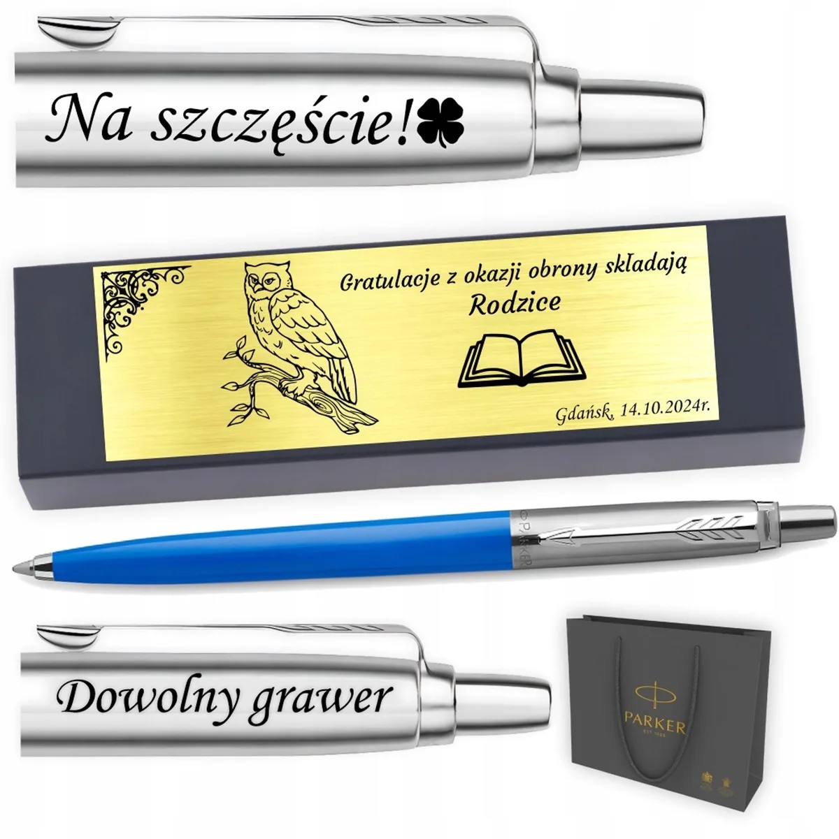 Jotter Pen Blauw met Gravure - Perfect Cadeau van Parker – productfoto