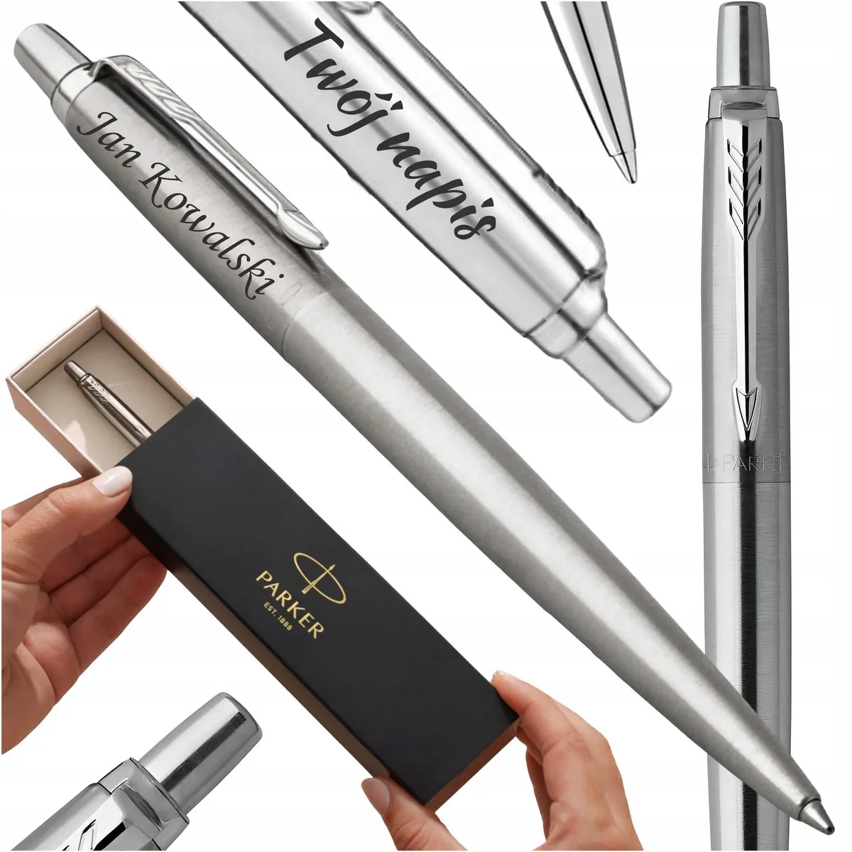 Jotter Pen met gravure - Perfect voor examens en cadeaus de Parker – photo produit