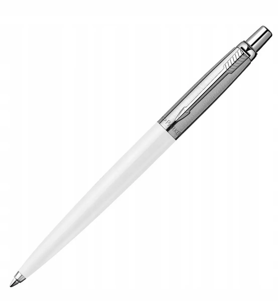 Jotter Pen - staal met gravure de Parker en Blanc – photo produit