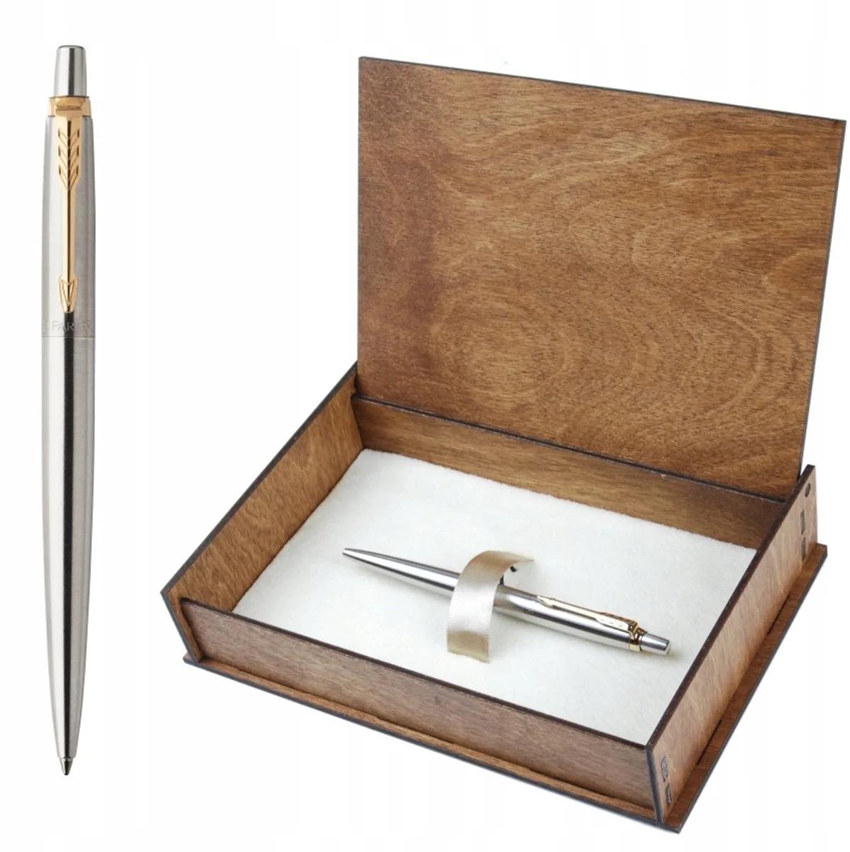 Jotter ST GT Pen met Gravure - Luxe Cadeau de Parker en Houten – photo produit