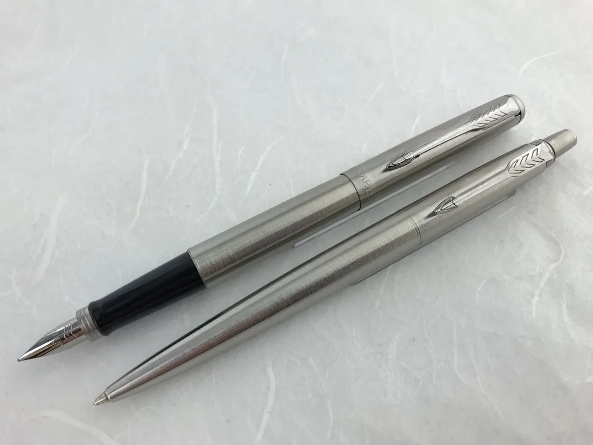 Jotter Steel CT set Balpen en Vulpen de Parker en Staal – photo produit