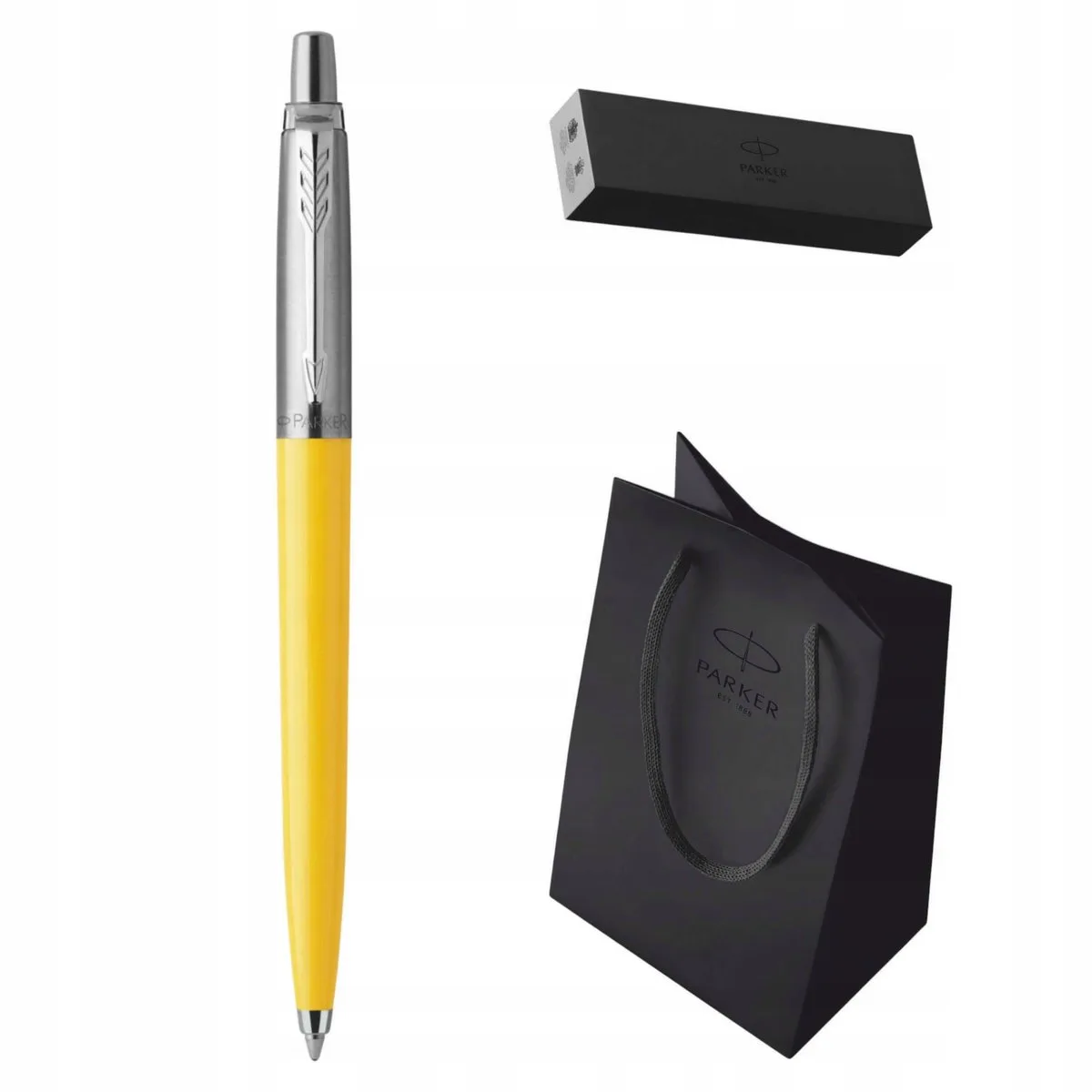 Jotter Sunshine gele pen - blauwe inkt - geschenkdoos de Parker en Jaune – photo produit