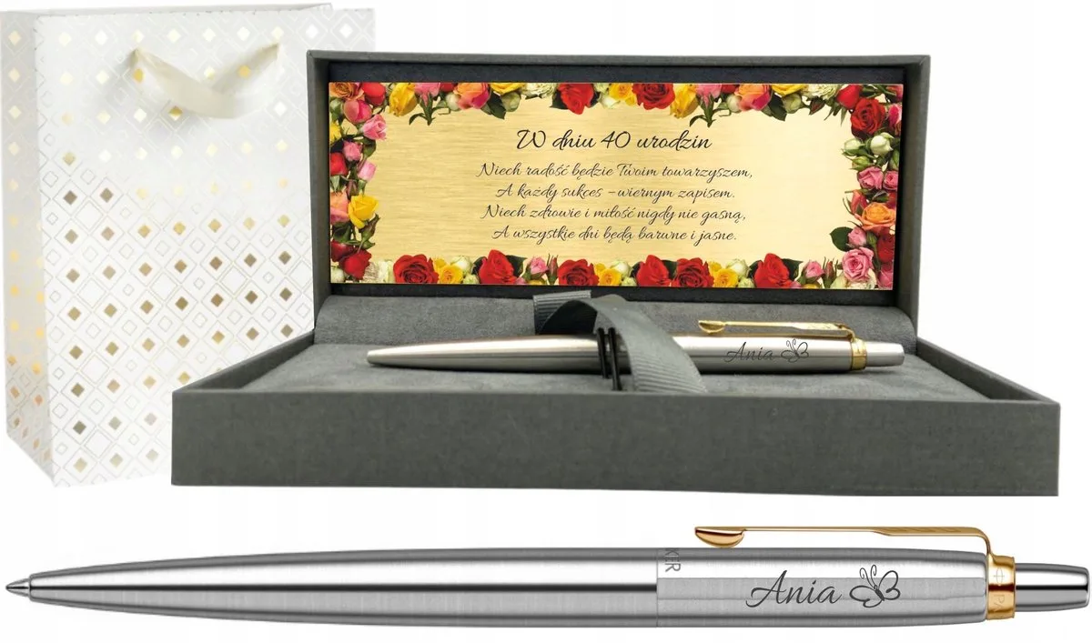 Jotter Verguld GT Pen met Gravure - Perfect Cadeau de Parker en Gold Trim – photo produit