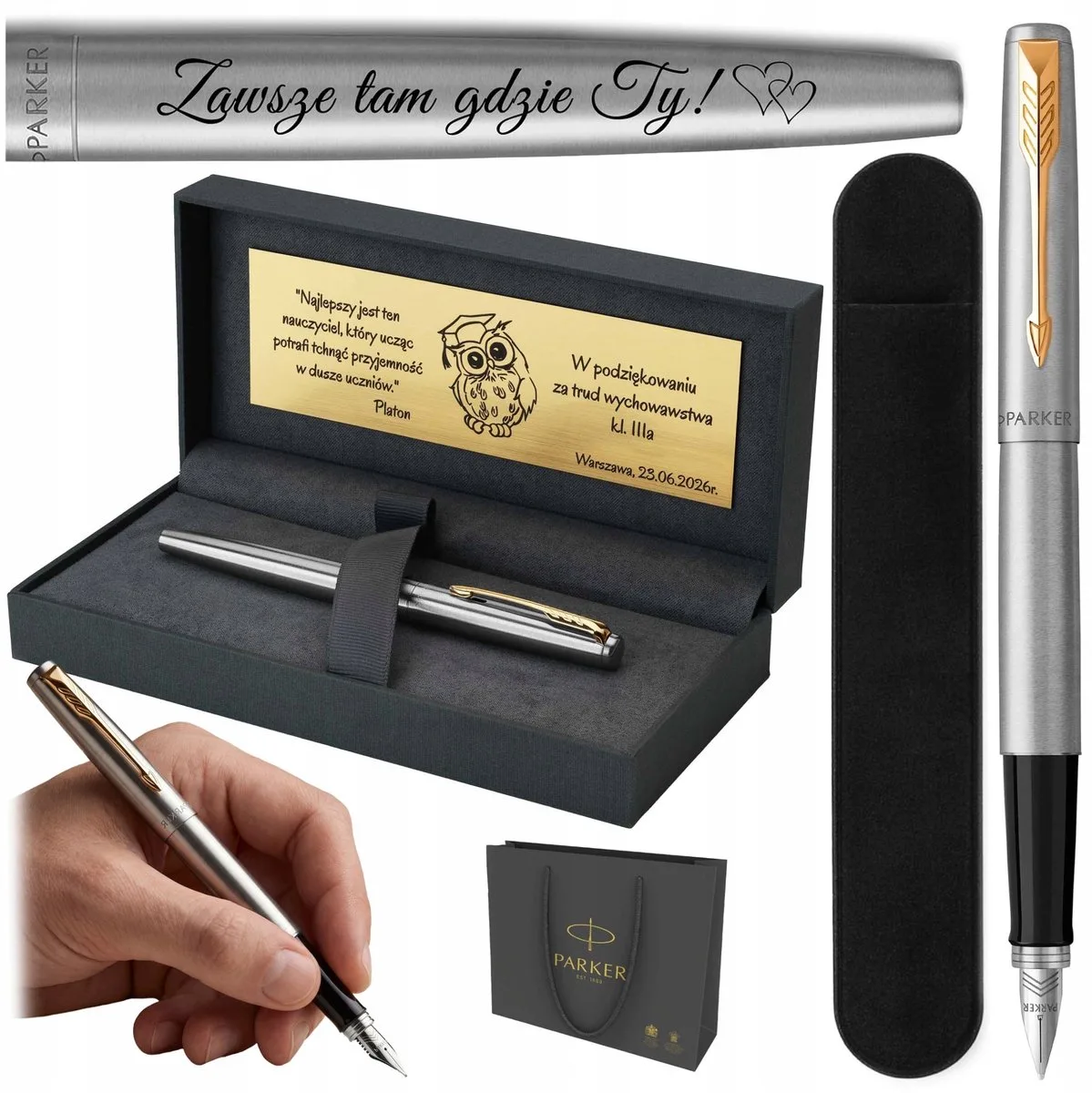 Jotter Vulpen met Gravure & Prestige Case - Cadeauset van Parker – productfoto