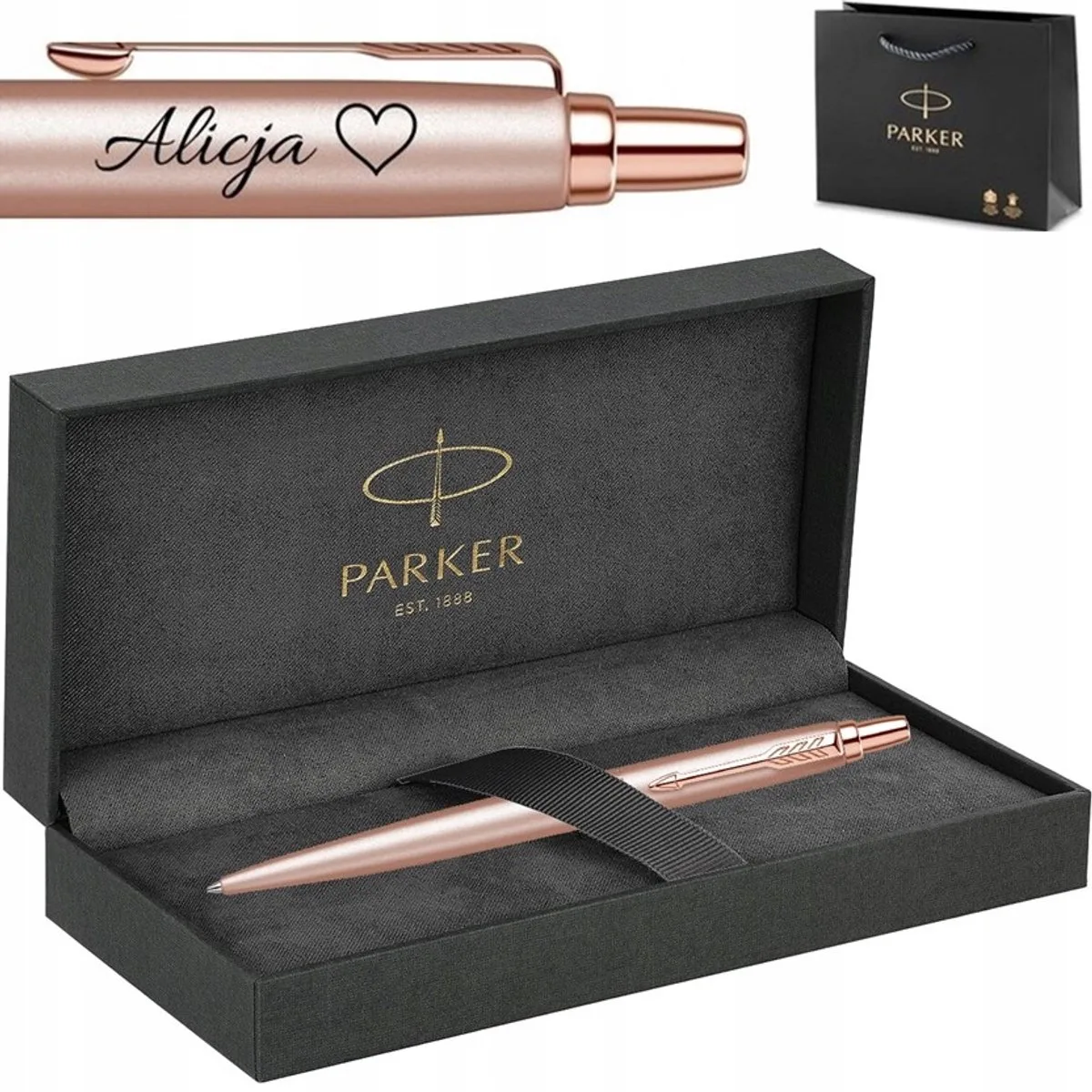 Jotter XL Pen - met Gravure - Luxe Cadeau de Parker en Roze Goud – photo produit