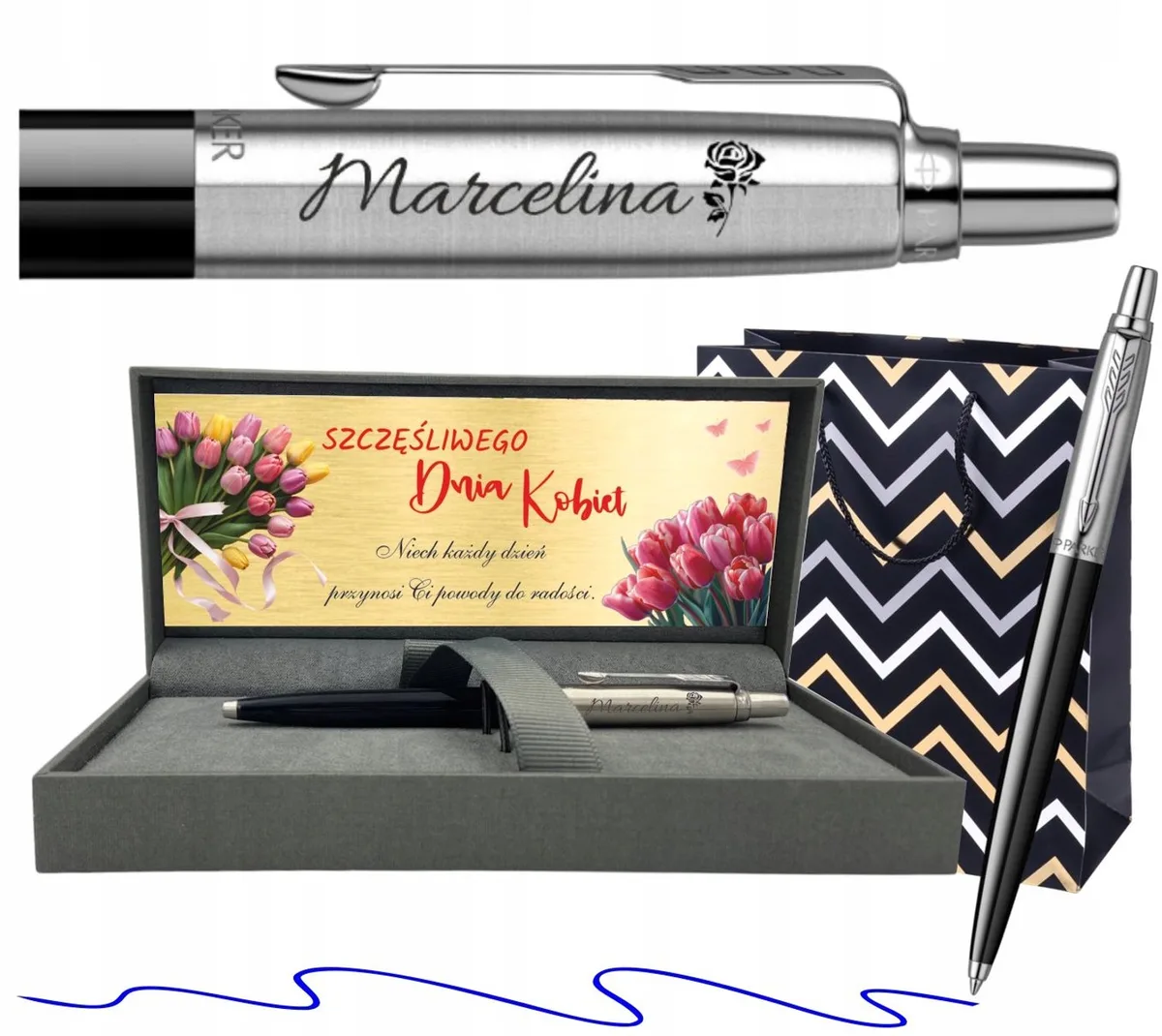 Jotter Zwart Pennen met Gravure & Cadeaubox - Perfect Cadeau van Parker – productfoto