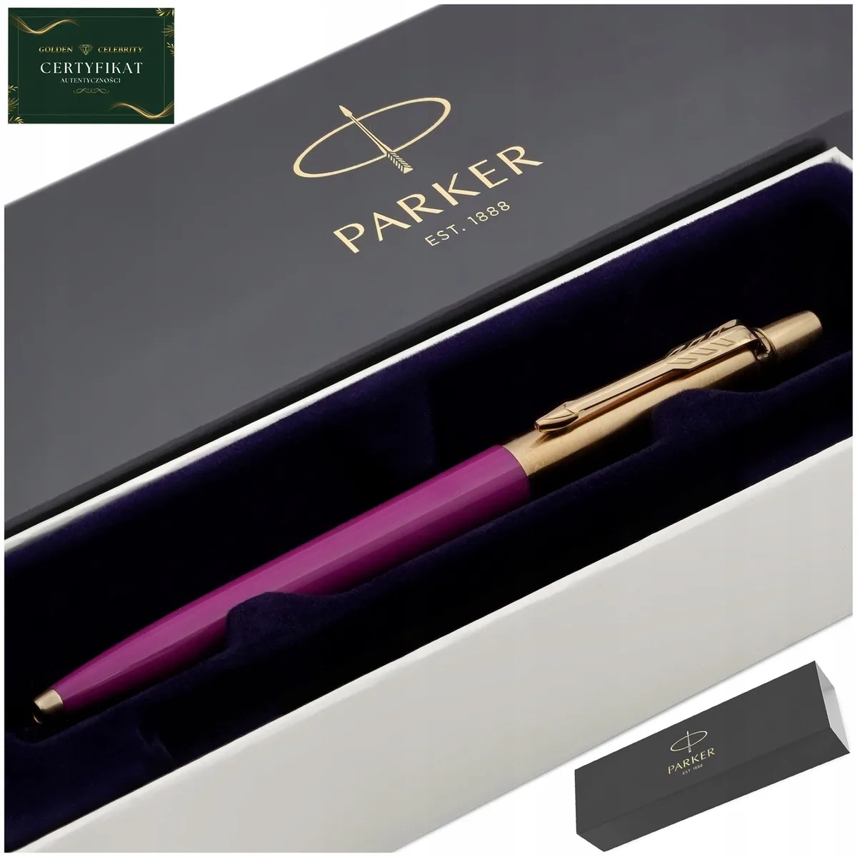Magenta Gouden Pen 24 Karaat - Luxe Cadeau met Certificaat fra Parker – produktbillede