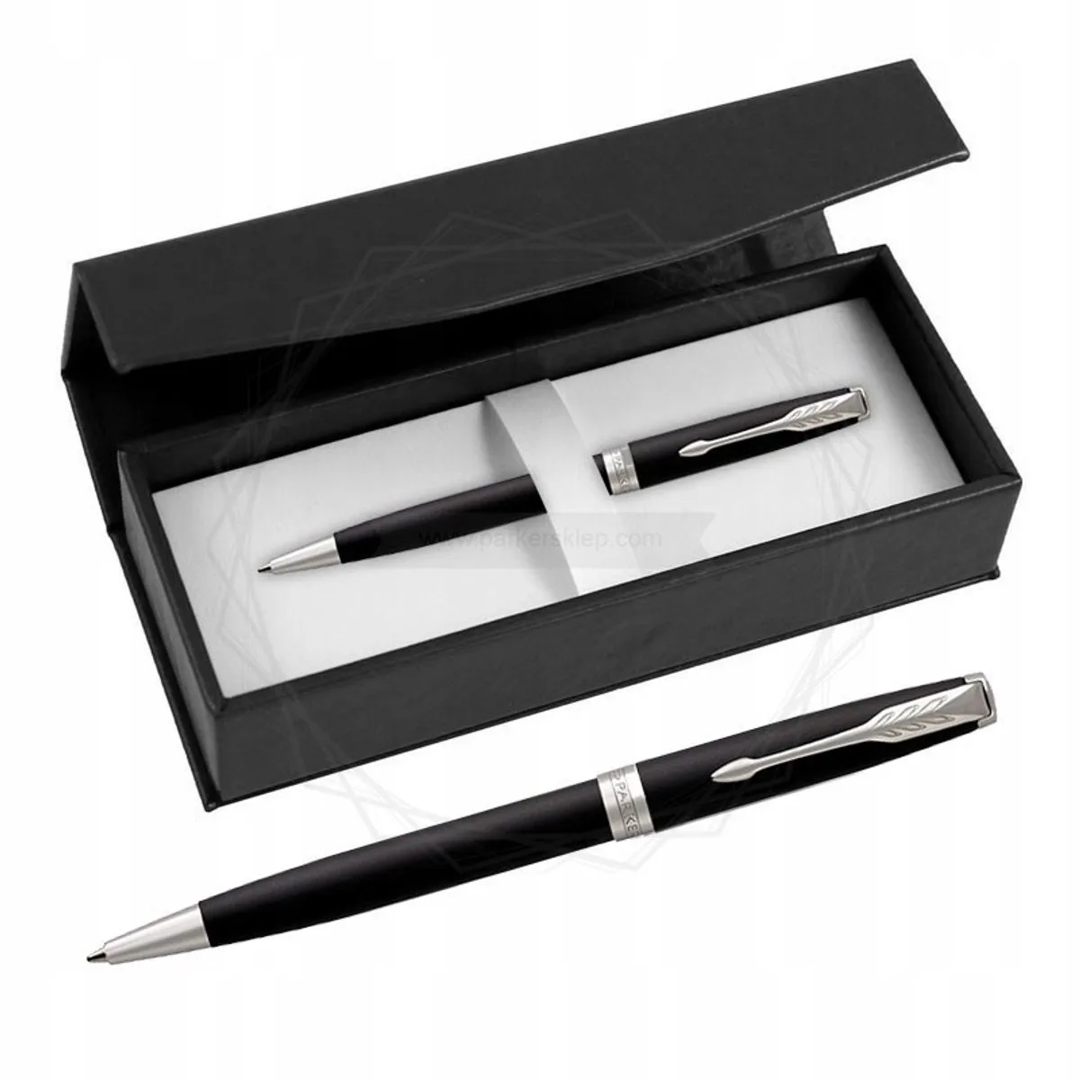 Sonnet Matte Black CT Balpen - Elegant Schrijven fra Parker – produktbillede