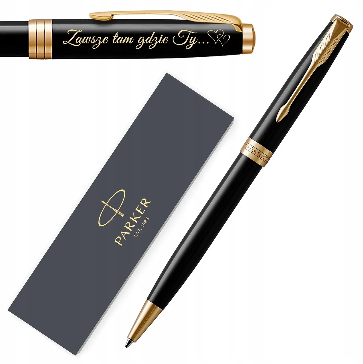 Sonnet Pen Zwart GT - Luxe geschenken en personalisatie de Parker – photo produit