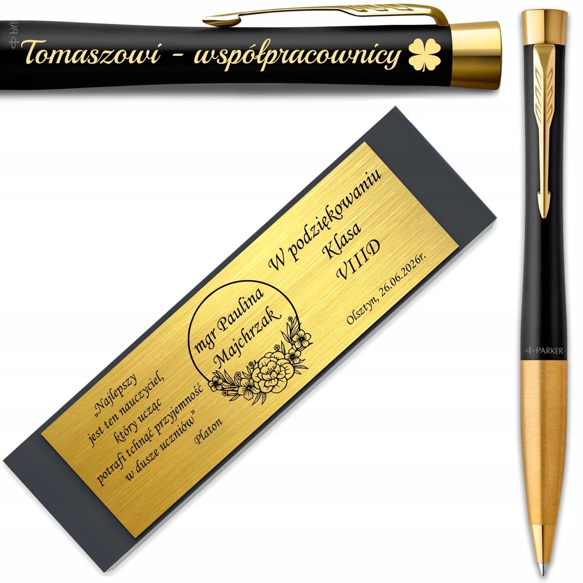 Urban GT Verguld - Gepersonaliseerde Pen van Parker in Zwart – productfoto