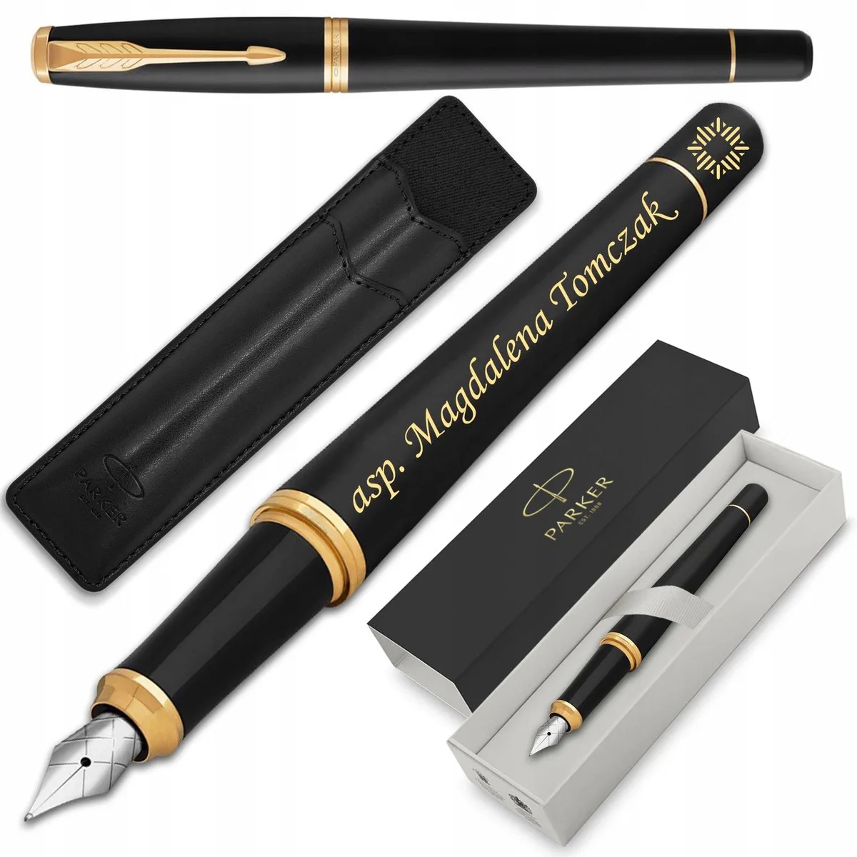 Urban GT Vulpen met Gravure & Luxe Geschenkdoos - Perfect Cadeau de Parker en Matzwart – photo produit
