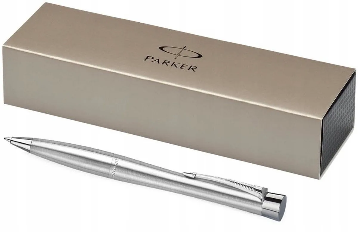 Urban Metal Balpen - Stijlvol Schrijven fra Parker i Grijstinten en zilver – produktbillede