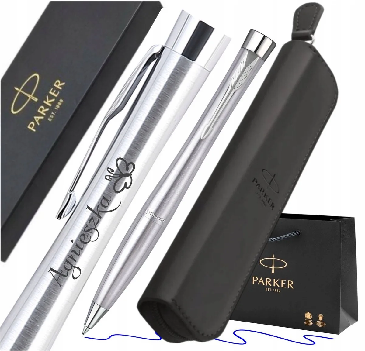 Urban Metro Balpen met Gravure & Zwart Etui - Luxe Cadeau de Parker – photo produit