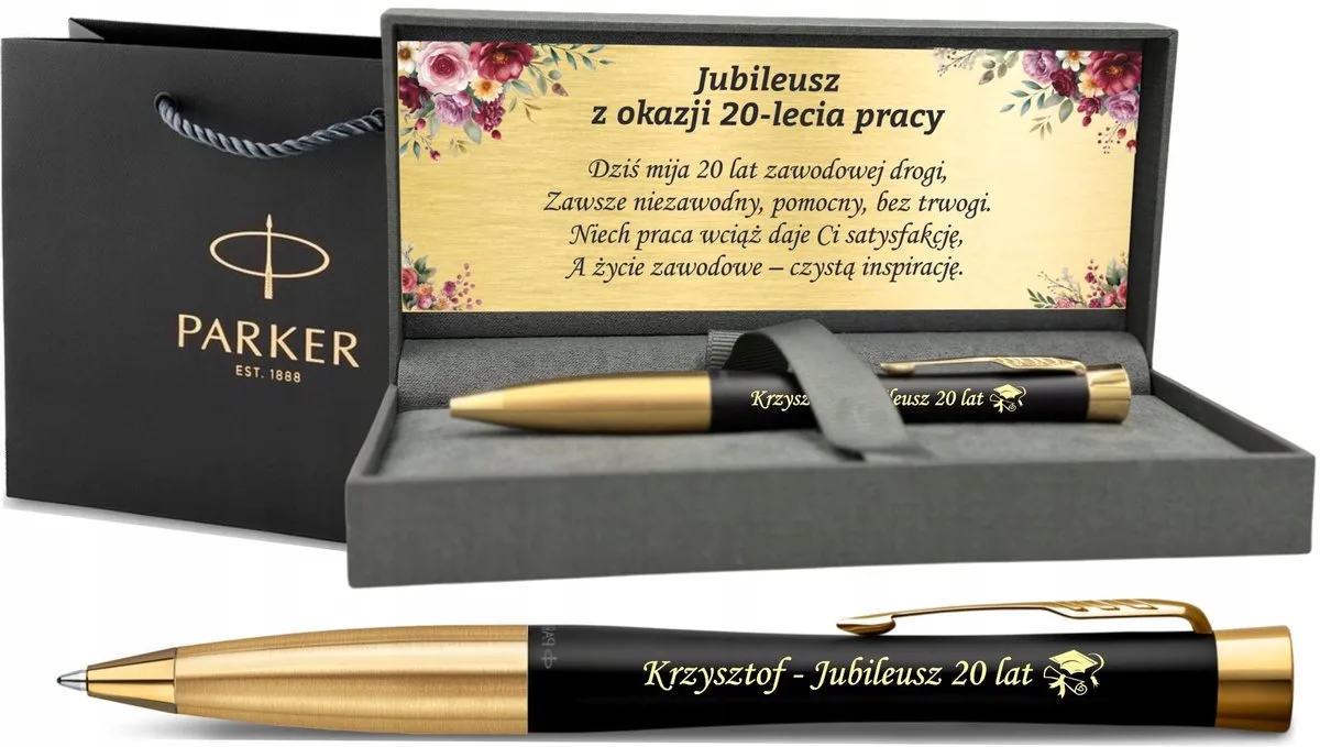 Urban Verguld Pen met Gravure - Jubileum Cadeau de Parker – photo produit
