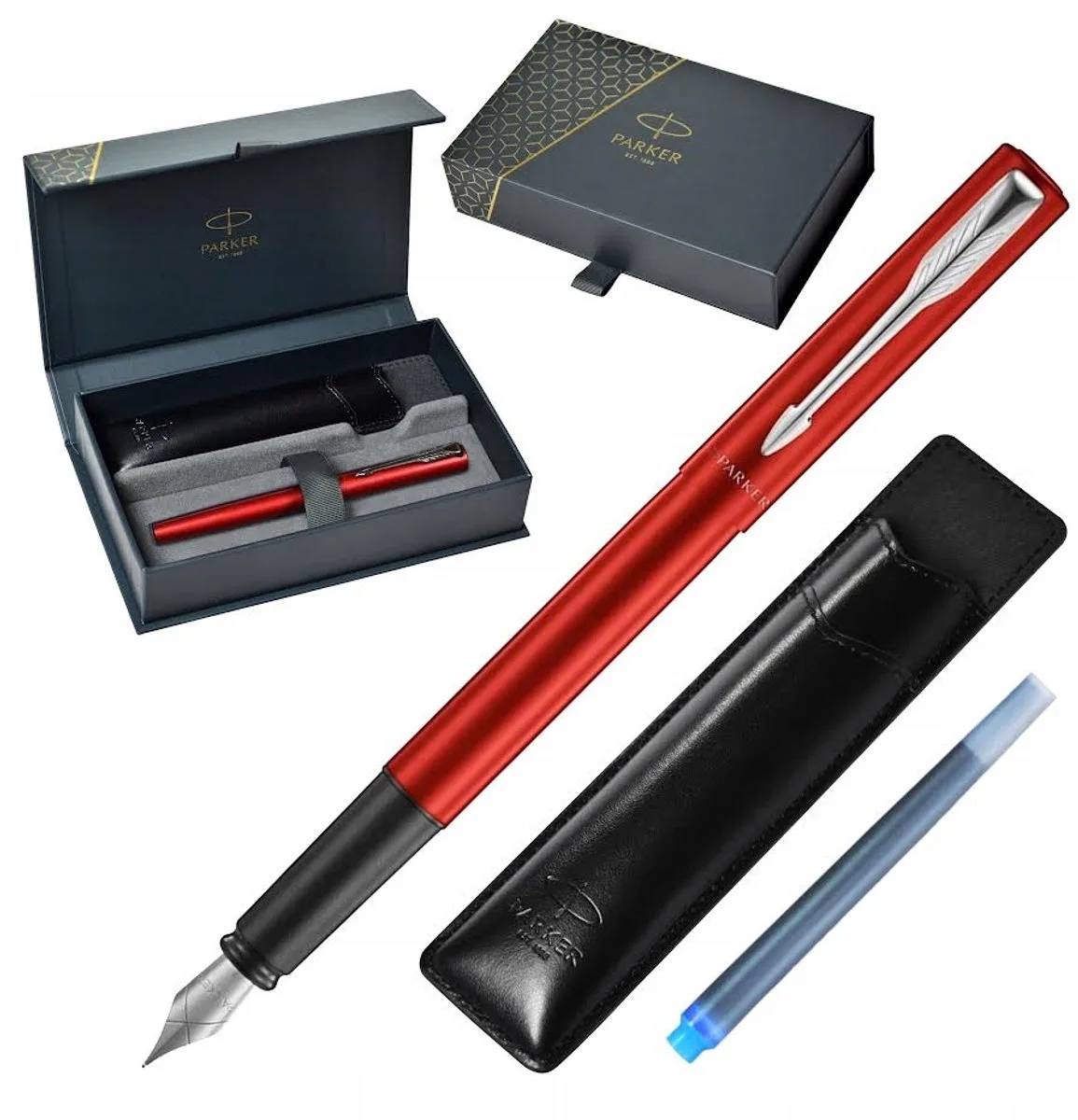 Vector XL Vulpen met Etui - Luxe Schrijfervaring de Parker en Rouge – photo produit
