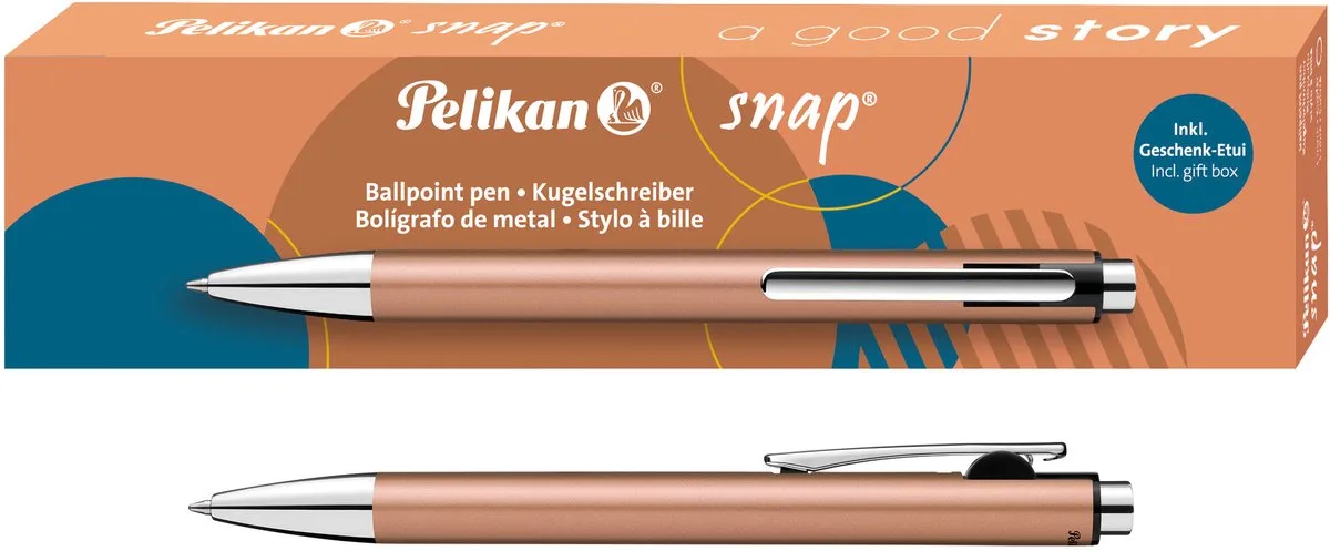 balpen Snap Metallic in geschenkdoosje fra Pelikan i Kobber – produktbillede
