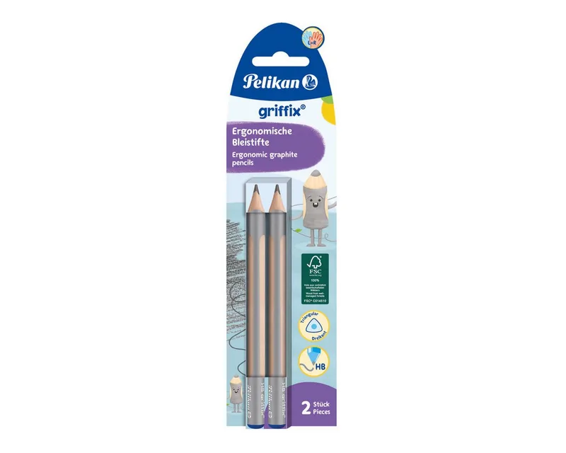 Bleistift griffix Bleistift - HB Dreipunktgriff 2 Stück. van Pelikan – productfoto