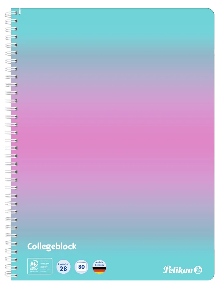 Collegeblock Color Edition, DIN A4, schwarz / weiß by Pelikan – product photo
