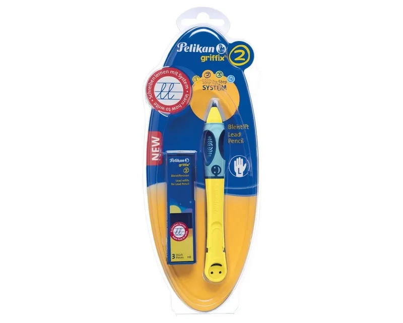 Druckbleistift Schreiblernstift griffix® sunlight für Linkshänder von Pelikan in Gelb – Produktfoto