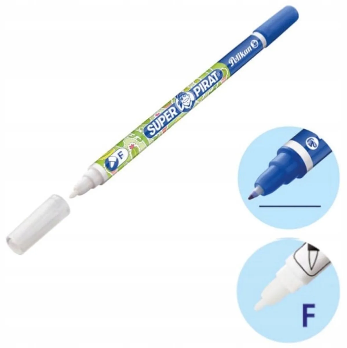 Dubbelzijdige pen-correctiestift voor blauwe inkt van Pelikan – productfoto