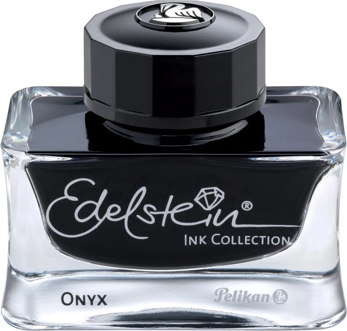 Edelstein - Inktpot - 50 ml - Onyx van Pelikan in Zwart – productfoto