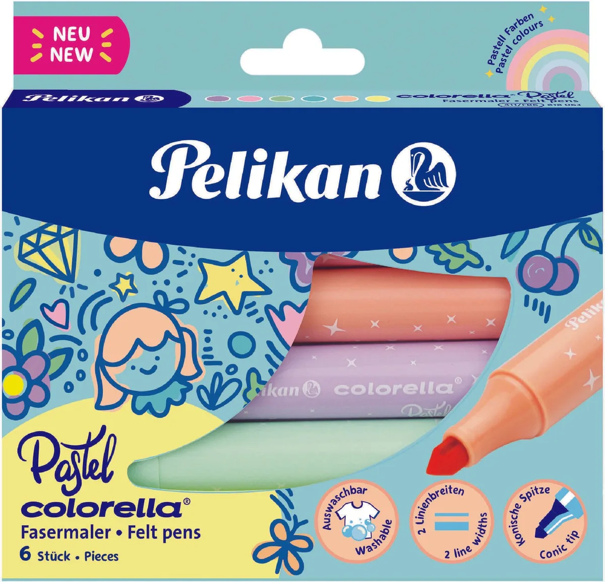 Filzstifte Mehrfarbig 0.5 mm de Pelikan – photo produit