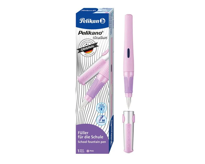Füller Pelikan Schulfüller Pelikano structure RH M pink Faltschachtel by Pelikan – product photo