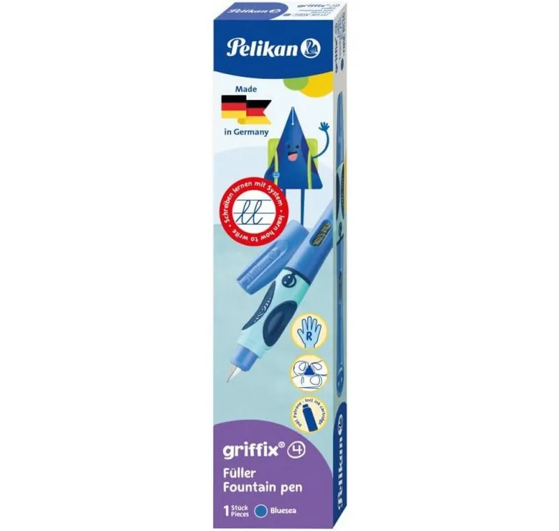Füllfederhalter Füller Griffix Bluesea (blau, für Rechtshänder) von Pelikan – Produktfoto