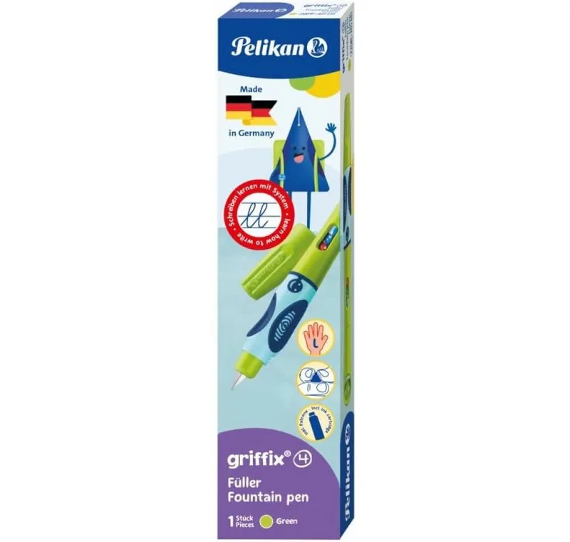 Füllfederhalter Füller Griffix Linkshänder grün Faltschachtel by Pelikan – product photo