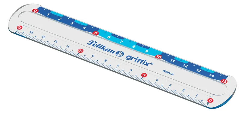 griffix Lineal, 150 mm, transparent / blau de Pelikan – photo produit