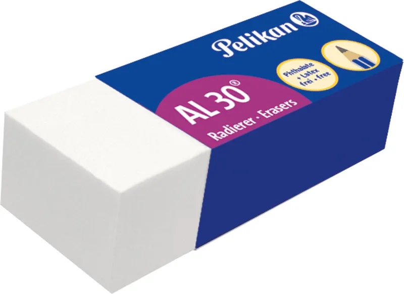 gum AL30, wit, doos van 30 stuks von Pelikan – Produktfoto