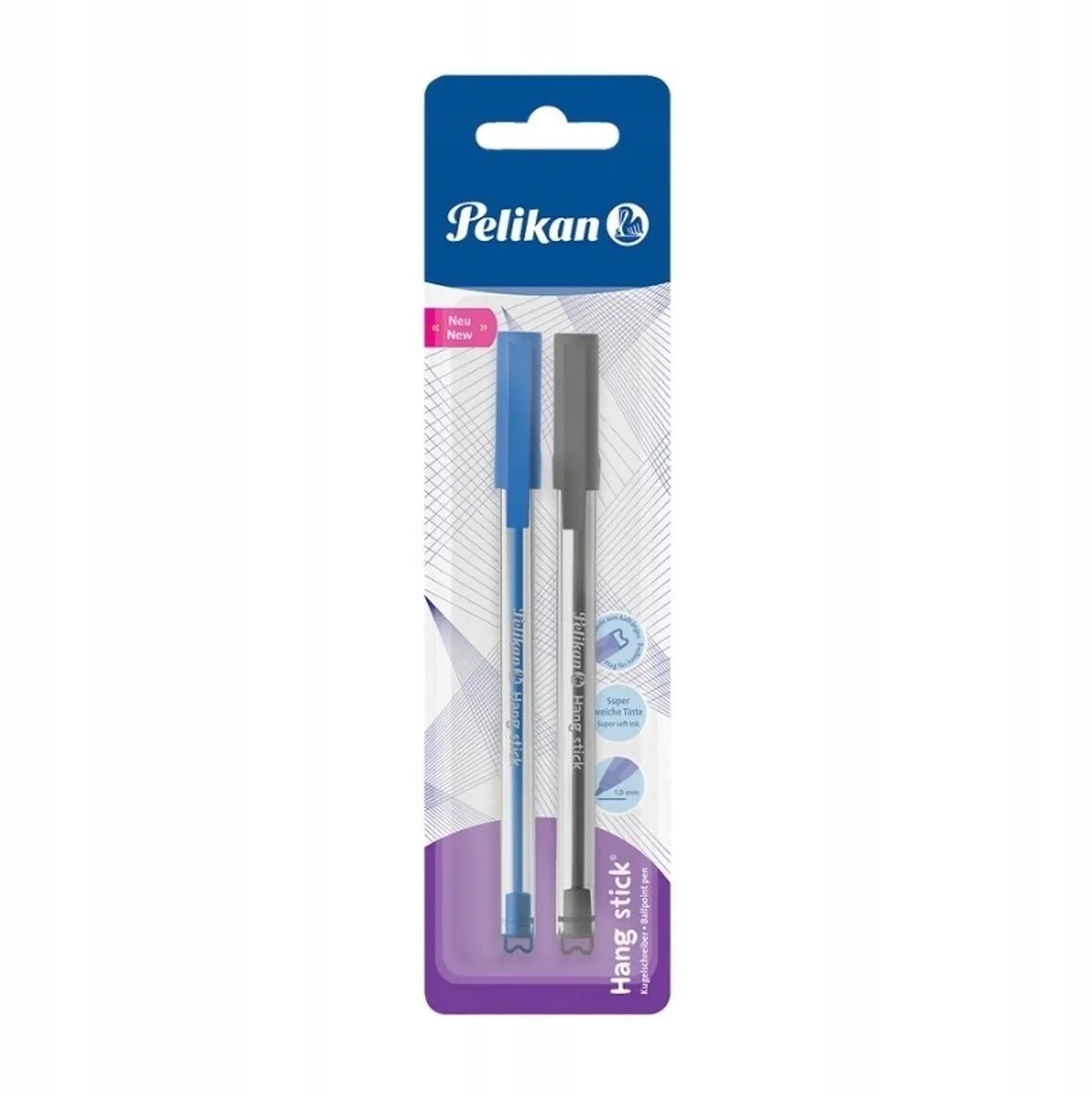 Hang Stick pennen 2 stuks från Pelikan i Blauw en zwart – produktbild
