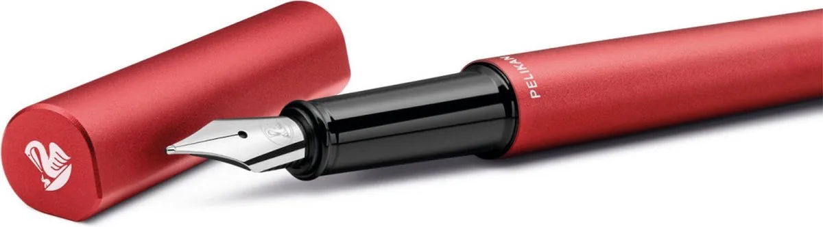 Ineo - vulpen - Fiery Red - in metalen etui von Pelikan in Rot – Produktfoto