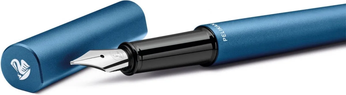 Ineo - vulpen - Ocean Blue - in metalen etui fra Pelikan i Blå – produktbillede
