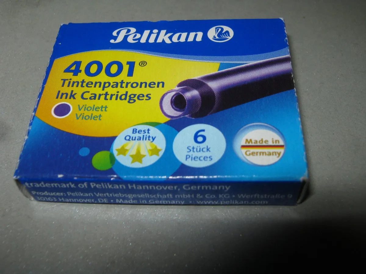 inktpatronen 6 stuks by Pelikan in Purple – product photo