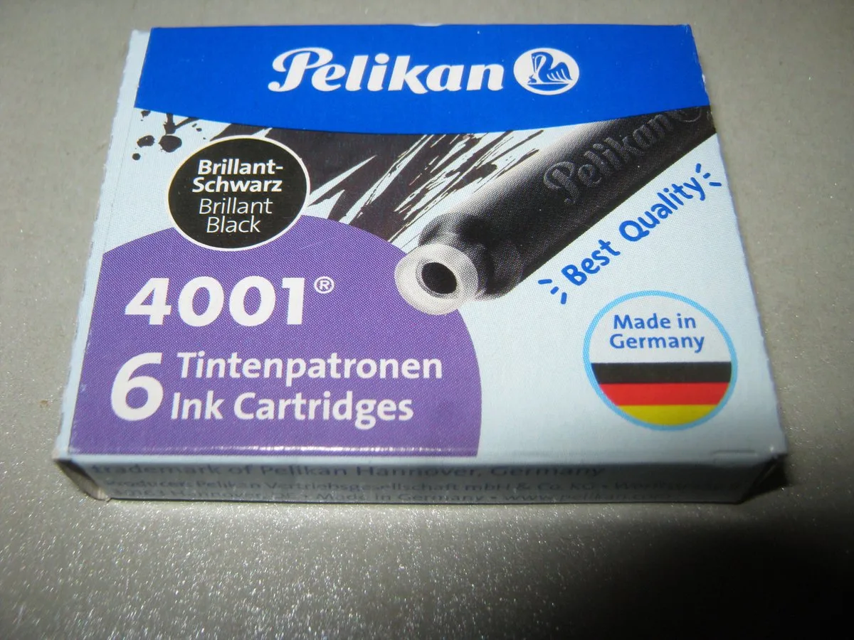 inktpatronen 6 stuks fra Pelikan i Sort – produktbillede