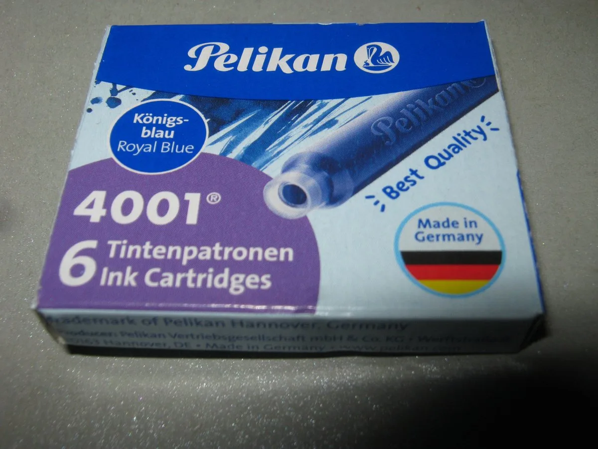 inktpatronen koningsblauw 6 stuks fra Pelikan i Blå – produktbillede