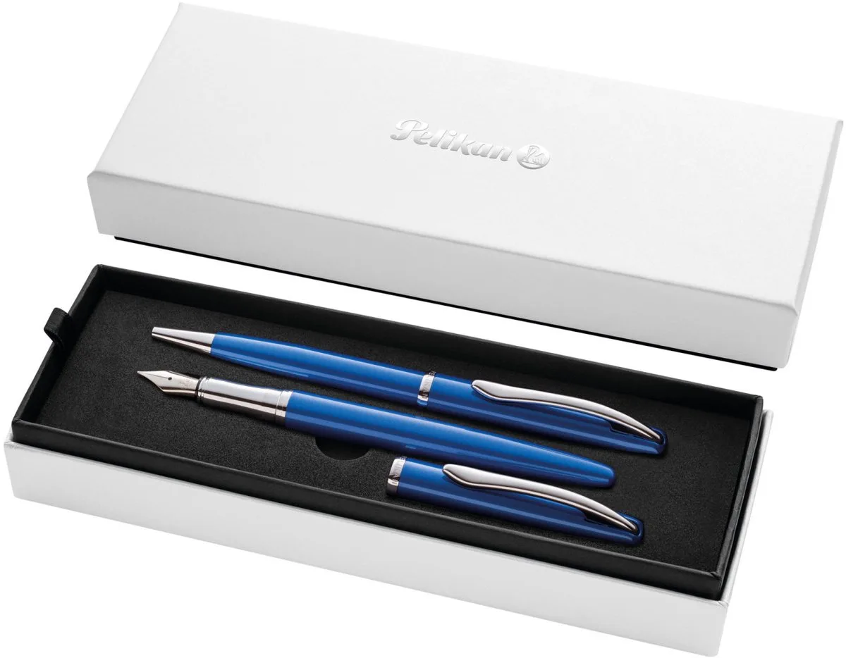 Jazz Vulpen Balpen Geschenkset van Pelikan in Blauw – productfoto